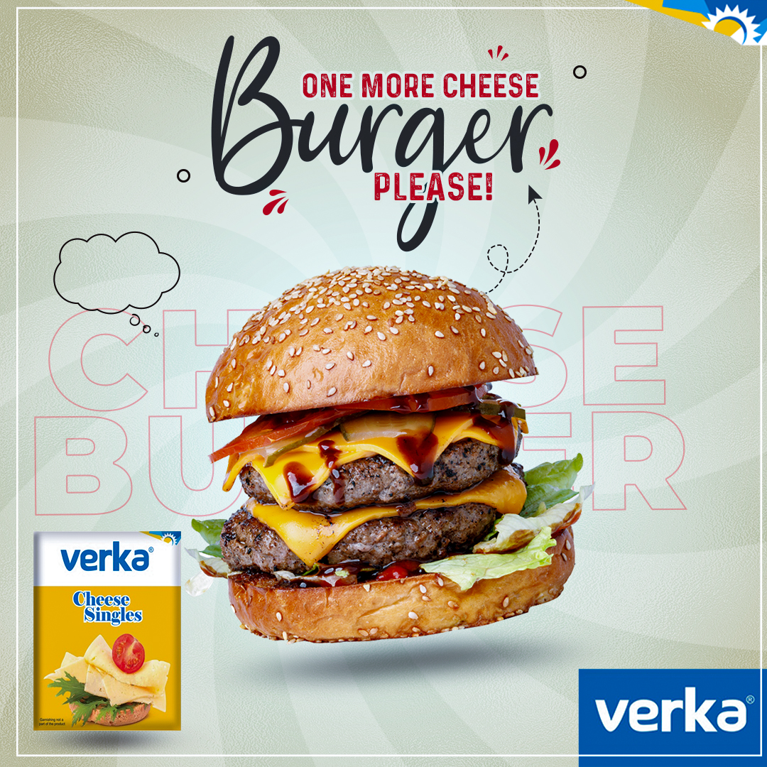 Verka_Coop's tweet photo. Have another burger with Verka Cheese !
Share your stories with us using #MyVerkaMyStory
#Verka #verkacheese #cheese #cheeselover #chooseyourcheese #cheesy #cheesygoodness #goodnessofcheese #processedcheese #eathealthy #healthyfood #healthylifestyle #burgercheese https://t.co/bWzmzxwuPD