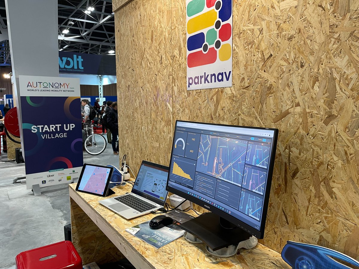 Parknav's tweet photo. Our team at @AUTONOMY! Head on to Startup Village booth #S11 to meet us! and learn how we can partner together to solve parking challenges for #SmartCities
#AutonomyParis #technology #AI https://t.co/kYCVhw5c97