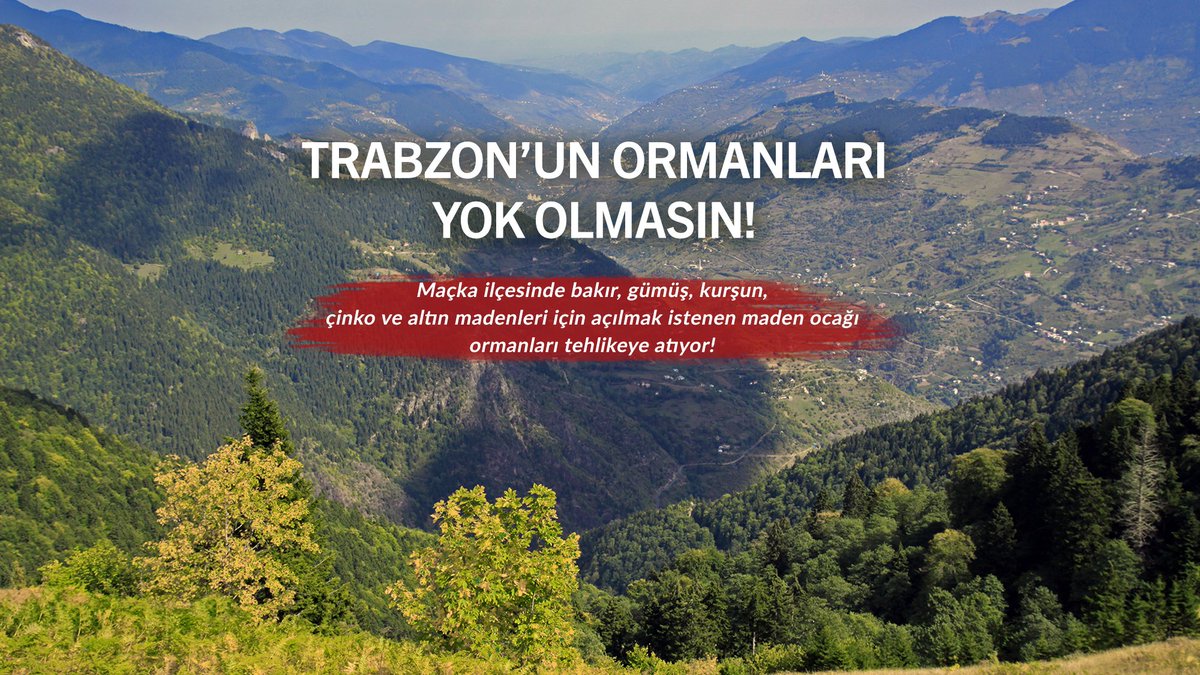 Trabzon’un Ormanları Yok Olmasın! 

Trabzon’un Maçka ilçesinde bakır, gümüş, kurşun, çinko ve altın madenleri için açılmak istenen maden ocağının Halkın Katılımı Toplantısı bugün gerçekleşecek.