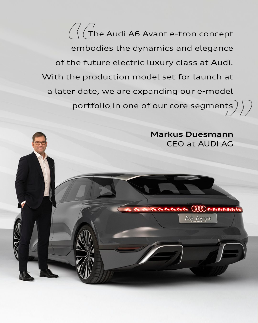 Audi on X: Premium and electric. The Audi A6 Avant e-tron concept brings  #Audi closer to expanding their range and having more than 20 fully  #electric models in their portfolio by 2025.