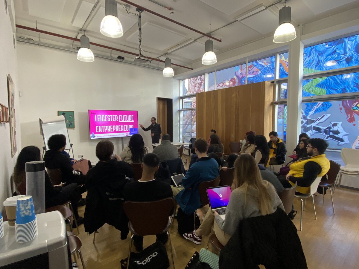 DMUmade's tweet photo. Lift off 🚀 this morning here @lcbdepot we start Leicester Future Entrepreneurs #LFE in partnership with @BIDLeicester #DMUworks #MadeForMore #business #startup https://t.co/z4H7KLnOhI