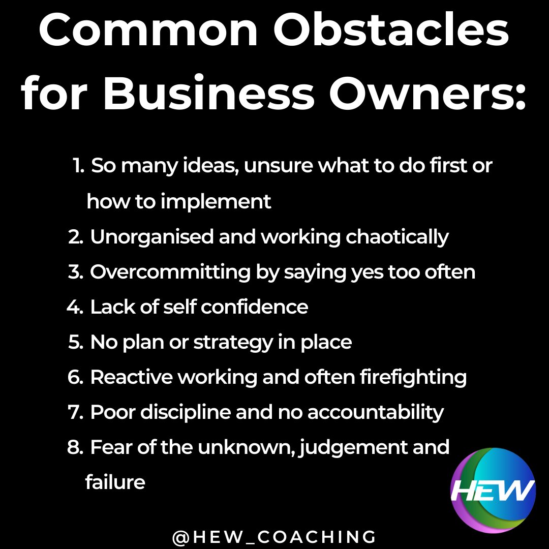 The most Common Obstacles that we find
#BusinessOwners face:

Which one/s apply to you currently?

Or which ones have applied to you in the past?

We’d love to hear your #stories
Comment below