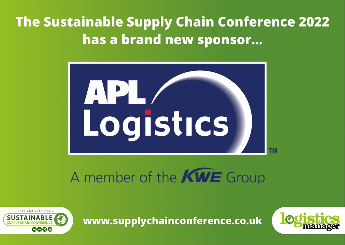 The Sustainable Supply Chain Conference 2022 is proud to announce APL Logistics is joining us as an event sponsor!

The Supply Chain Conference will be taking place virtually on April 26th and 27th! Find out more at: supplychainconference.co.uk

#SupplyChain #logistics #SSCC2022