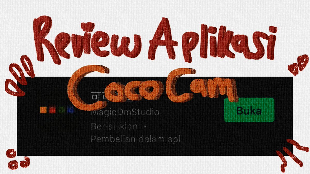 bydewisa's tweet photo. Review aplikasi coco cam 
| Aplikasi edit yang bisa untuk perkenalan karakter/cover au

A thread https://t.co/056eqmNijs