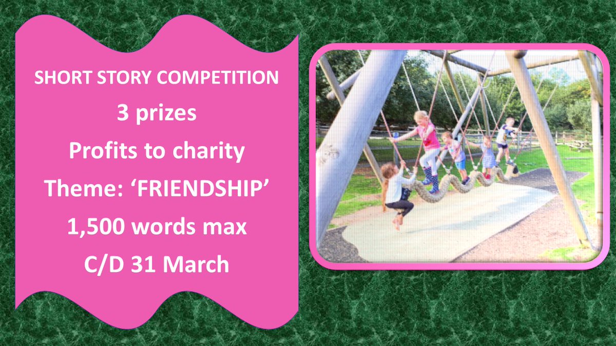 FCapaldiBurgess's tweet photo. *SHORT STORY COMPETITION*
2 WEEKS TO GO
3 prizes
Created in memory of fellow writer &amp; friend Rosemary Goodacre. Profits to charity
Theme 'FRIENDSHIP'
C/D 31 March
Full details and rules here https://t.co/mVb3MwFayG
 #shortstory #competition  
#WritingCommunity #FORGcompetition https://t.co/SpCKMr1Mz9