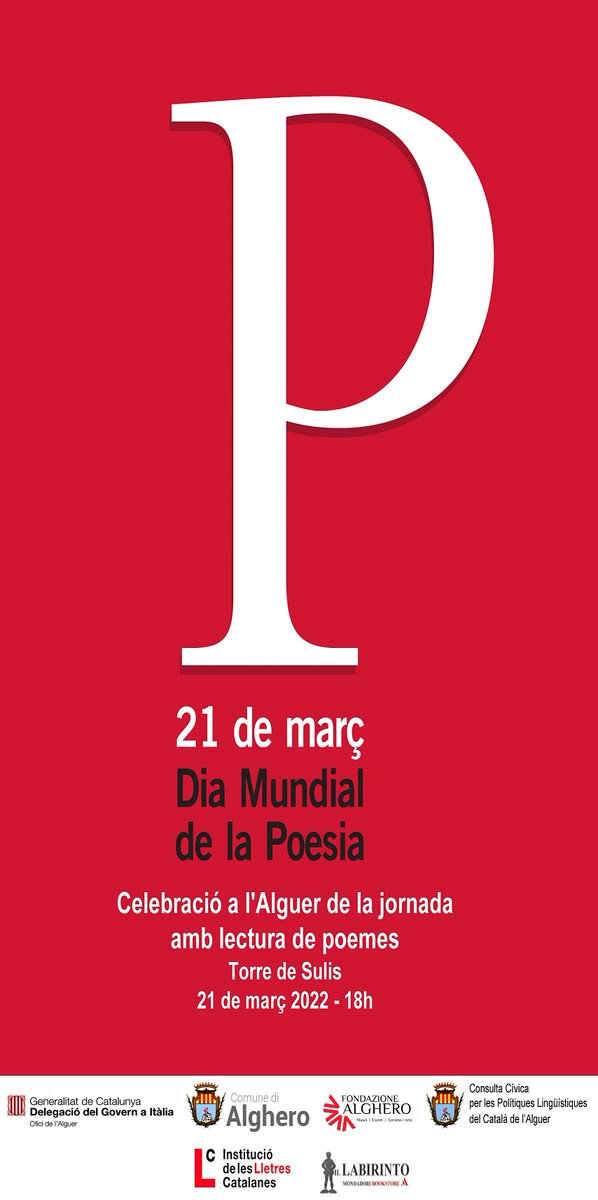 delgovalguer's tweet photo. Lo dia Mundial de la Poesia, dilluns 21 de març a l’Alguer

https://t.co/HM3aW4z9nl https://t.co/wraPn8NTEk