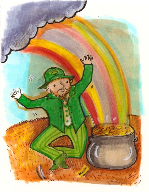 drawstuff's tweet photo. I really want to meet this guy! #potofgold #happystpatricksday #nancycarlsonstudios #greenisthecoloroftheday https://t.co/whzPsMc4Pm