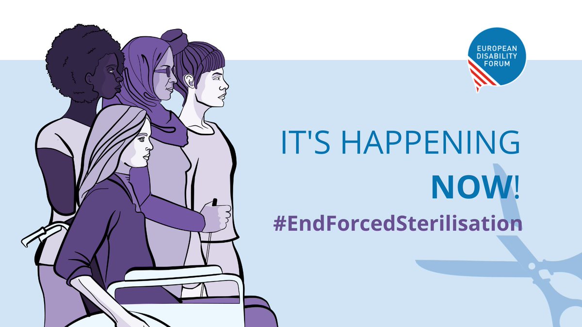 MyEDF's tweet photo. ✋ It’s happening now!

Millions of persons with disabilities, especially women and girls, are at risk of forced sterilisation. We call to prohibit it in all EU Member States as a part of EU Directive of #VAW.

💻Sign up now to #EndForcedSterilisation!
https://t.co/LRTg1lwCVK https://t.co/0aBO59ik9J