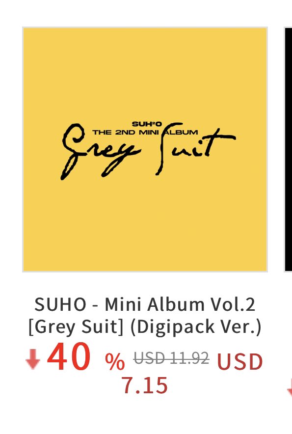 EXOWWStream's tweet photo. EXOWWStreams x @KTOWN4U_com
SUHO - The 2nd Mini Album 'Grey Suit' Pre-Order
Digipack version is now Available!
Get yours in this 40% discounted link:
🛒 https://t.co/0aBC9KXjnu
All albums purchased will be counted into the charts. ❤️
#SUHO #엑소
#수호 @weareoneEXO https://t.co/YVXSOCU0xU