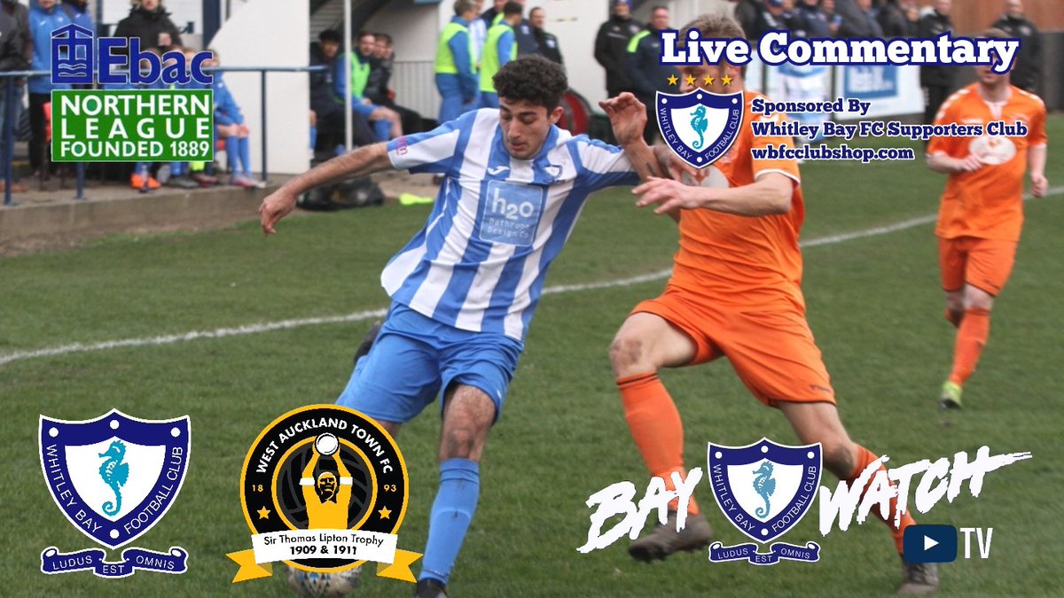 TvBaywatch's tweet photo. On Saturday we are back in action at Hillheads as @WhitleyBayFC  take on @westaucklandfc in @theofficialnl

We hope you can come along to cheer the lads on.

If you are unable to make the match we have full live commentary from 14:55

🎙️ https://t.co/sNkEL2auTP

#HowayTheBay https://t.co/yn6xONTsDf