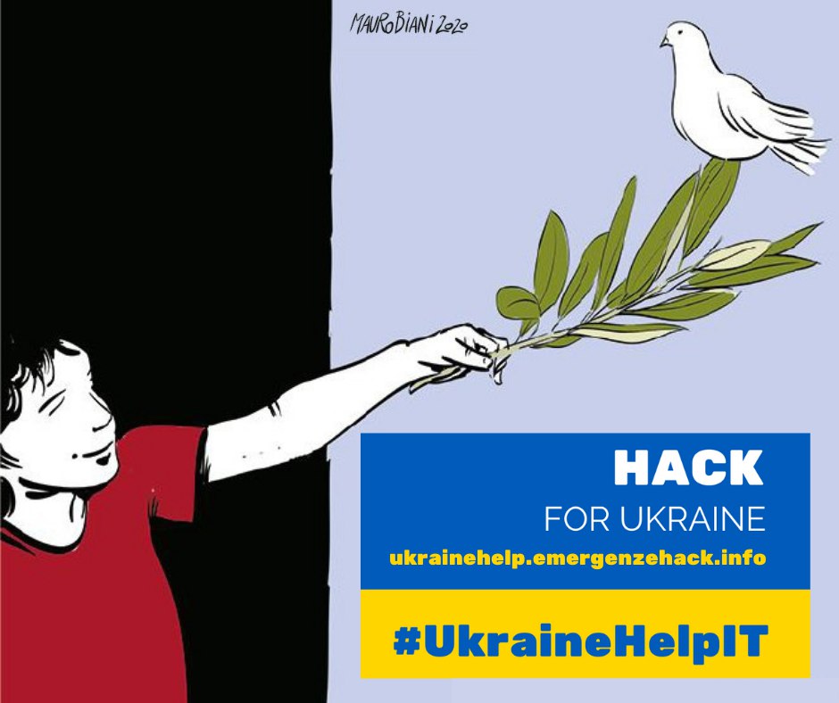 UkraineHelpIT's tweet image. 📣È online ukrainehelp.emergenzehack.info progetto di #CivicHacking per raccogliere e diffondere info utili&amp;amp;solidali a supporto di #Ucraina e #rifugiati ucraini.
➡️Fai segnalazione qui ukrainehelp.emergenzehack.info/en/recommend
➡️Telegram t.me/ukrainehelpit

#UkraineHelpIT #UkraineWar
Thk @maurobiani