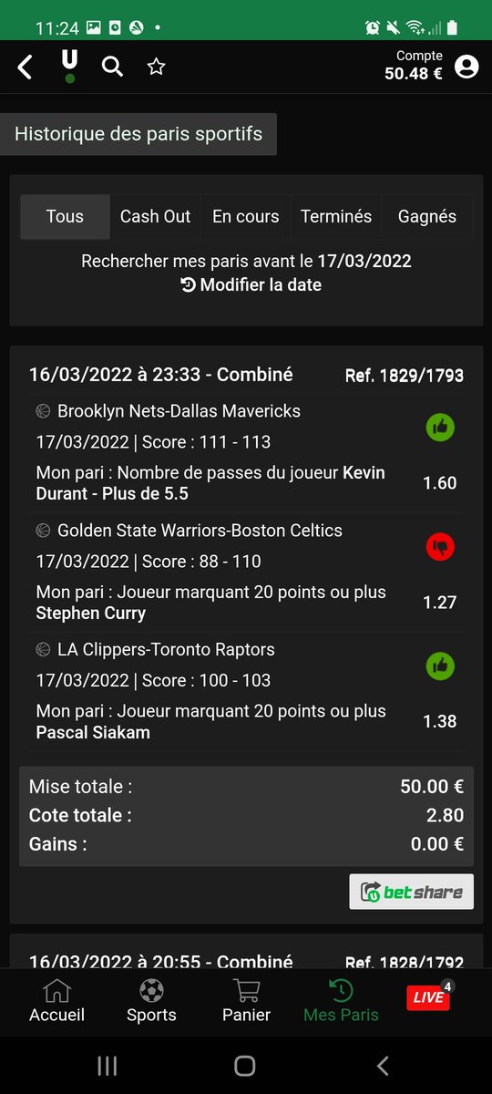 spartiate_prono's tweet photo. Le Parie en trop , le geste pas commercial en trop ... 🔄 changement, adieu unibet, bonjour betclic ✌
#betclic #teamparieur https://t.co/T9rrLeaMVH