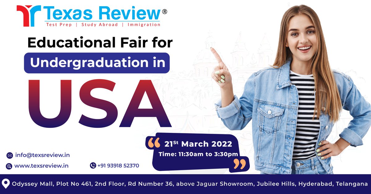 Planning to Study your Bachelors in USA? Attend the USA Under Graduation Fair on 21st - March. Meet with the Top 10 Under Graduation Universities Directly. Enroll Now!
.
.
.
.
.
.
.
#studyinusa #usastudy #ugstudy #undergraduationusa #undergraduationinusa #bachelorsinusa