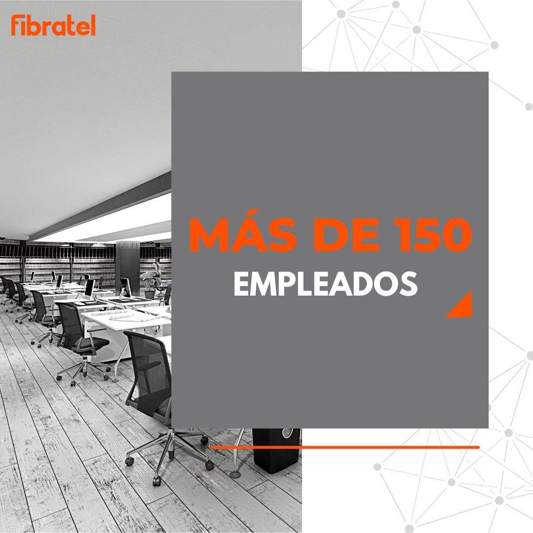 Formamos un grupo de más de 150 profesionales creciendo con el mejor talento del mercado.

#Fibratel #empleados #pimes #fsafe #centrosdedatos #serviciosit