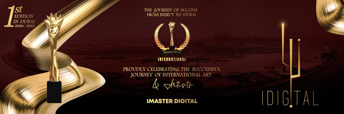 imasterdigital's tweet photo. After 20 years of success in #Lebanon the journey is being moved to #Dubai for the first time.
It’s our pleasure to be part of this journey as partner to Murex D’or.

Don’t forget to tune in to @mtvlebanon this Sunday at 9:30 PM

@murexdor
#iMasterDigital #MurexDorInternational https://t.co/5UiOvPqTBQ