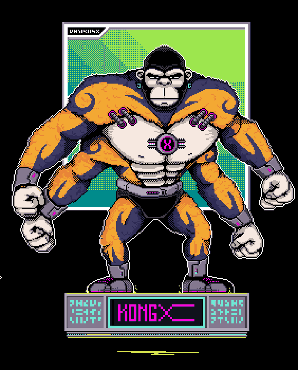 Sharp and dangerous KongX! 
GEN2 WIP! Fusion Process! 

#nfts #nft #nftart #nftartist #nftcollector #cryptoart #digitalart #nftcommunity #nftcollectibles #immutableX #nftartists #nftdrop