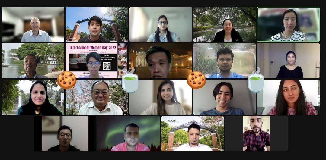 AITAsia's tweet photo. March 17th, 2022 -- The President's Tea with Students was held for the second time in Spring 2022! Again, virtual tea and cookies were served to prevent the spread of COVID-19.

#AIT #president #presidentstea #virtualceremony #virtualcookies #virtualtea #studentsastoppriority https://t.co/skcivJs26R