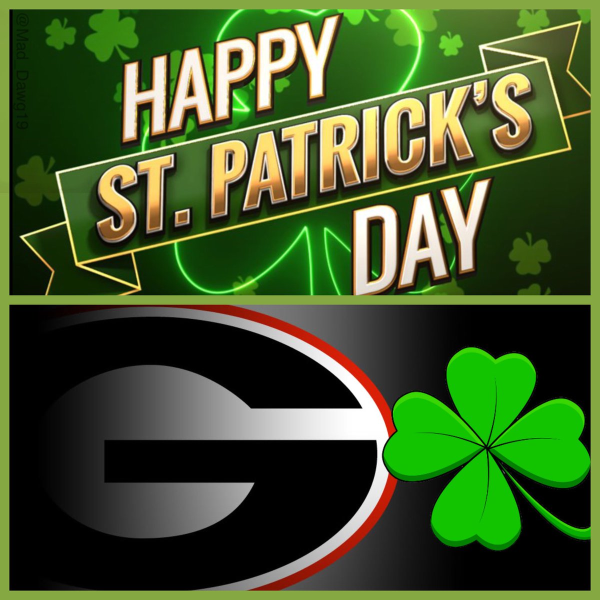 Mad_Dawg19's tweet photo. 💯🔴⚫️🍀 #GoDawgs https://t.co/r1s2SFJgoH