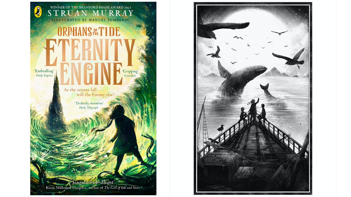 Struan_Murray's tweet photo. Eternity Engine, the final book in the Orphans of the Tide Trilogy, comes out today. I have been working on these books for over eight years, so to be here now at the other side, with Ellieโs story finally finished, feels both sad and wonderful. I hope you all enjoy this book ๐ณ https://t.co/8OT59toNPc