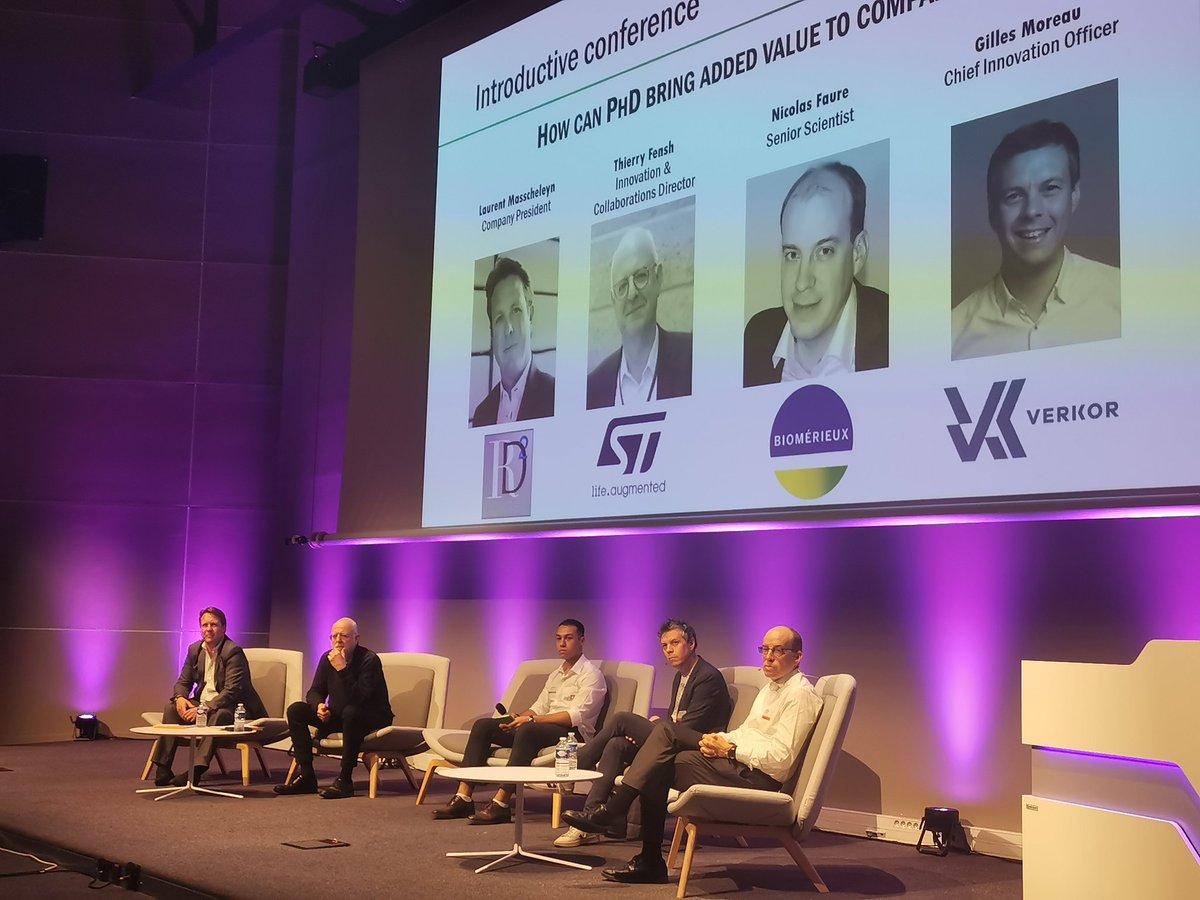 Flavien_Thv's tweet photo. Ce matin, ouverture de la 14ème édition du Junior Scientist &amp; Industry Annual Meeting #JSIAM organisée par @GIANTcampus et ses #GIANT Junior Ambassadors 😁

➡️ Première #conférence : "How can PhD students bring added value to companies" suivie de nombreux #workshops #networking https://t.co/QoOoYmF9r5