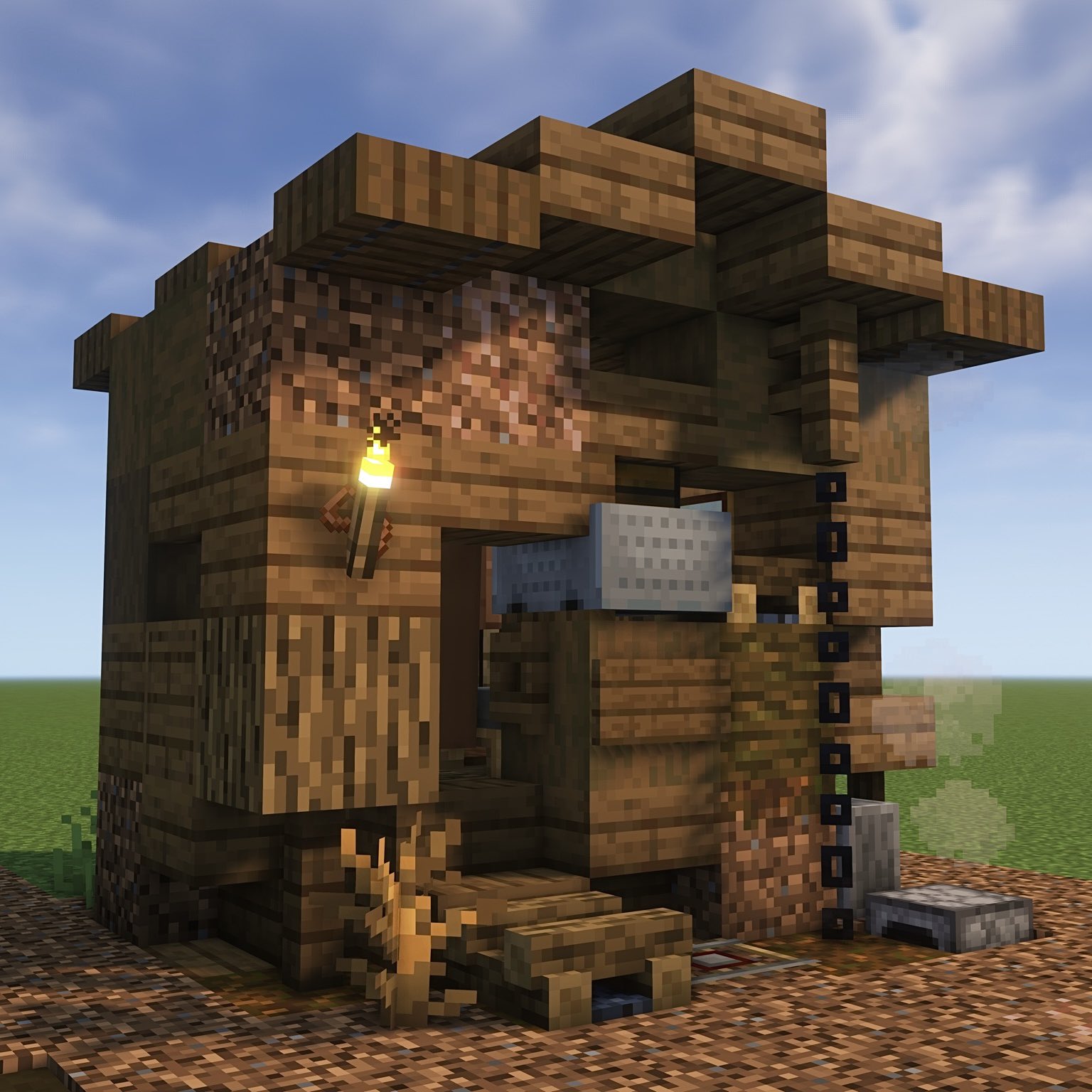 Hori 5 5の町 7 5 5で 家 を作ってみました Minecraft Minecraft建築コミュ T Co Alerzhyxqy Twitter