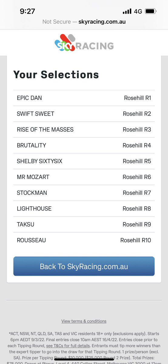 BrendanPotts4's tweet photo. @SkyRacingAU @aus_turf_club @FlemingtonVRC @BradJGray @GatorGately Tipped 7 from 10 in Sydney last weekend and someone from Melb wins … #stiff https://t.co/8guZ1y3xCI