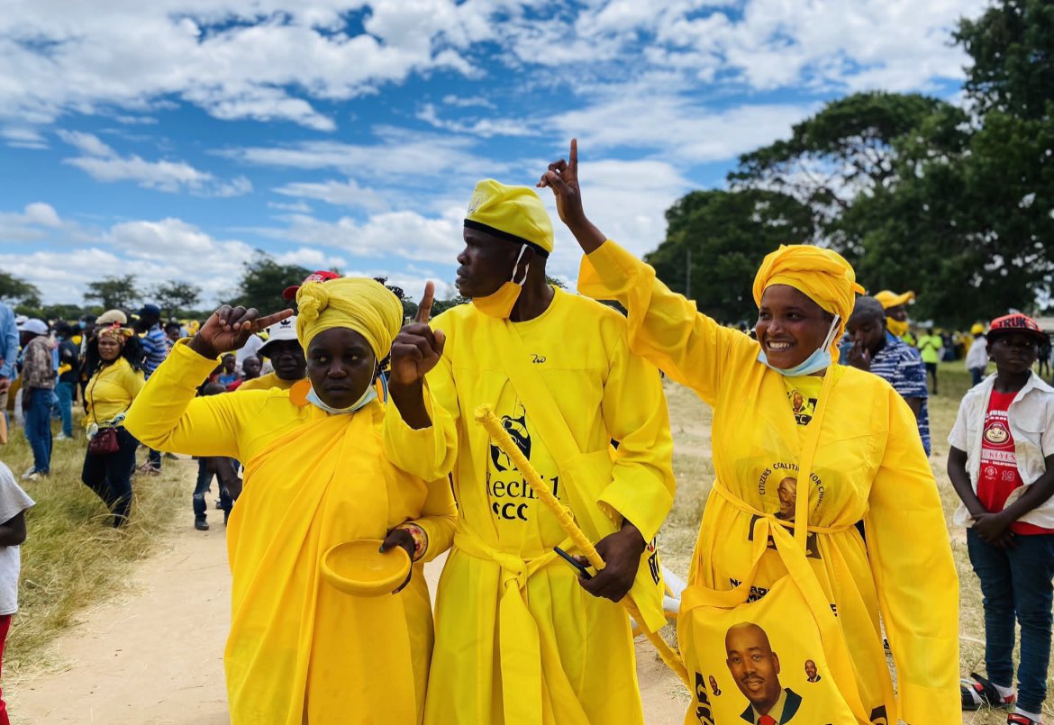 advocatemahere's tweet photo. Dear @PoliceZimbabwe 

Why are you beating up citizens for wearing #YELLOW? 

We need new leaders.🇿🇼
#FreeMadzibabaVeShanduko https://t.co/Wsyj3Ebv0n
