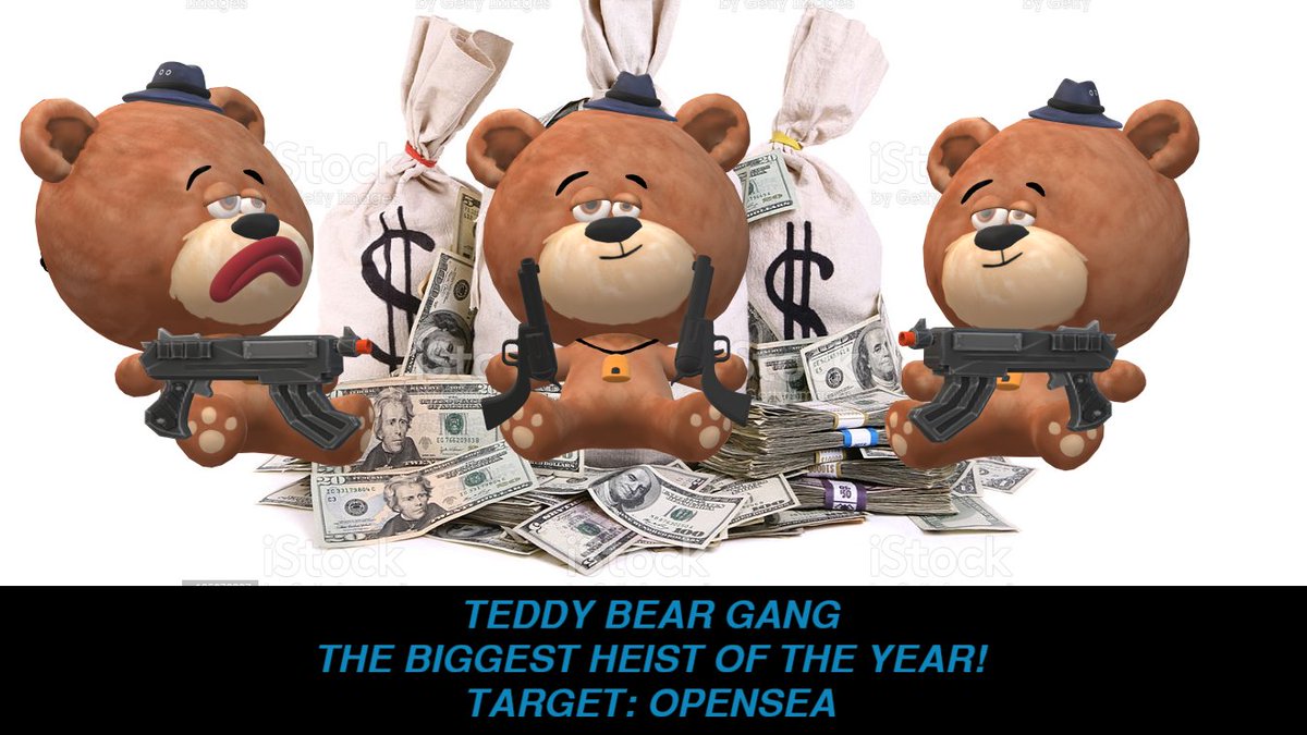 TeddyGangsters's tweet photo. 🔥 TEDDY BEAR GANG NFT 🔥
💰 ARE GIVING AWAY 100 TOKENS OF "$TEDDY" COIN TO THE FIRST 1000 PEOPLE TO JOIN OUR DISCORD GROUP! 💰
#NFTGiveaway #Airdrop #FreeNFT #NFT #PolygonNFT #nfts #nft #nftart #nftcommunity #nftcollector #nftartist #cryptoart #digitalart #art #crypto #ethereum https://t.co/KFdb5TOp7T