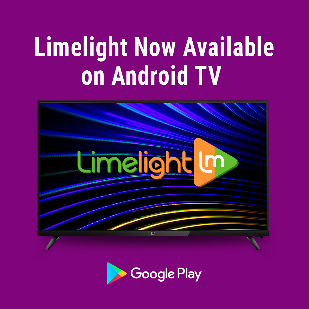 limelightmedia4's tweet photo. Now Sit back and Enjoy the latest Movies, Shows, Series.... on a Bigger Screen !!!
Limelight TV app is now available in the Google Play Store.
Download Limelight TV app Now ▶ https://t.co/DVCyWoi4kj
#limelight #movies #androidapp #androidtvapp #limelighttv #limelightott #ottnews https://t.co/ukWvu30wBE