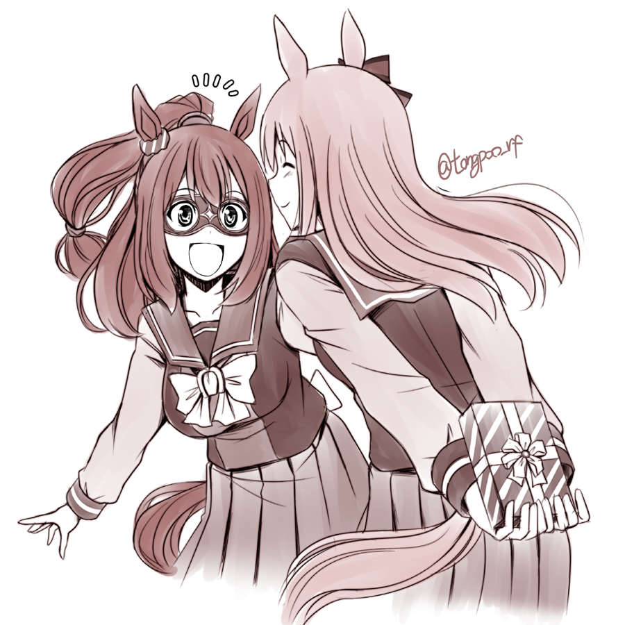 ウマ娘「エル誕!
再掲で申し訳ないけど過去絵ペタペタ
#ウマ娘 」|とんぷう🐴のイラスト