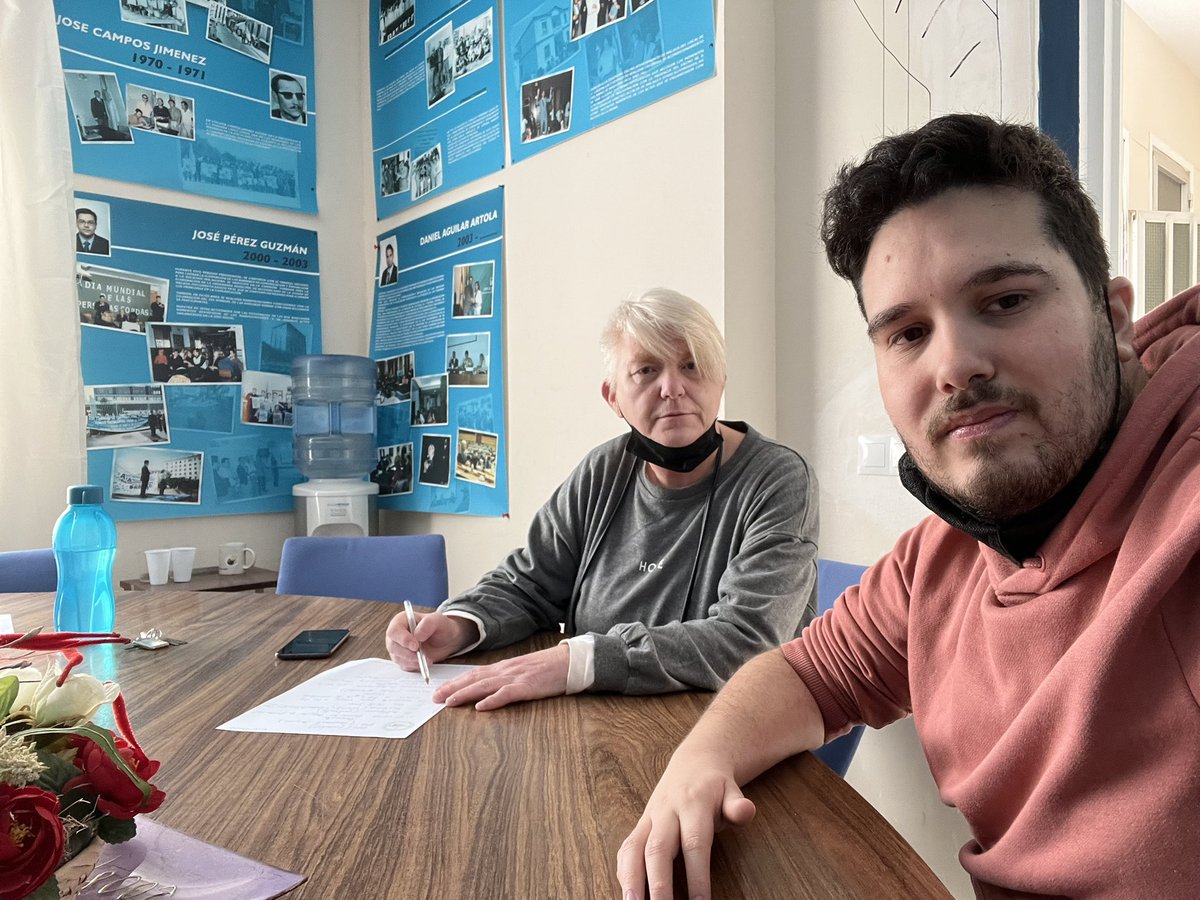 JSMMalaga's tweet photo. He sido placer negociable sobre próximo actividad con @PersonasMalaga https://t.co/S8HmpJCSJp