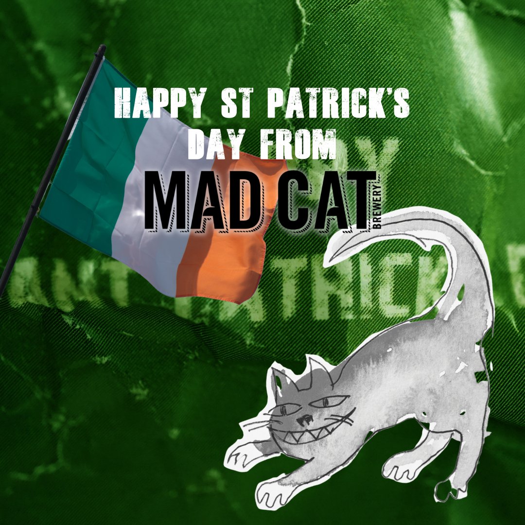 Happy St Patrick's Day!

Why not celebrate the day with a drop of you locally brewed Mad Cat tipple?
Collect directly from our brewery Monday to Friday or visit our online shop madcatbrewery.co.uk/shop