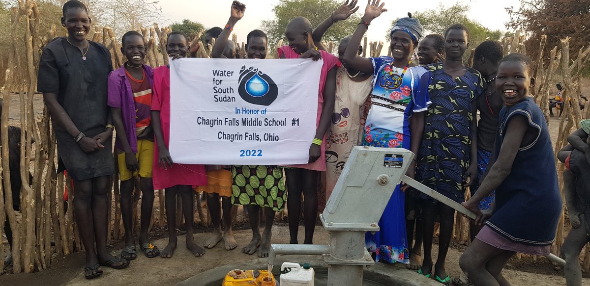 We received photos of the two wells our fundraising efforts built in South Sudan. This is why our 7th-grade team and students put so much work into the regatta and fundraising efforts. #cfevschoosecourage <a href="/CFMSdiscenzaPal/">Laila Discenza</a>
