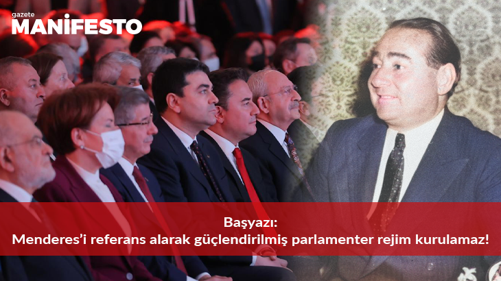 YurtseverHaber's tweet photo. BAŞYAZI | Menderes’i referans alarak güçlendirilmiş parlamenter rejim kurulamaz!

"Millet İttifakı bileşenleri, güçlendirilmiş parlamenter rejim söylemi altında büyük çelişki ve tutarsızlık içindedir. Ancak asıl dert, 1961 anayasasının ilerici özüdür."

https://t.co/Fd1sakI2KG https://t.co/IKpztu7yjJ