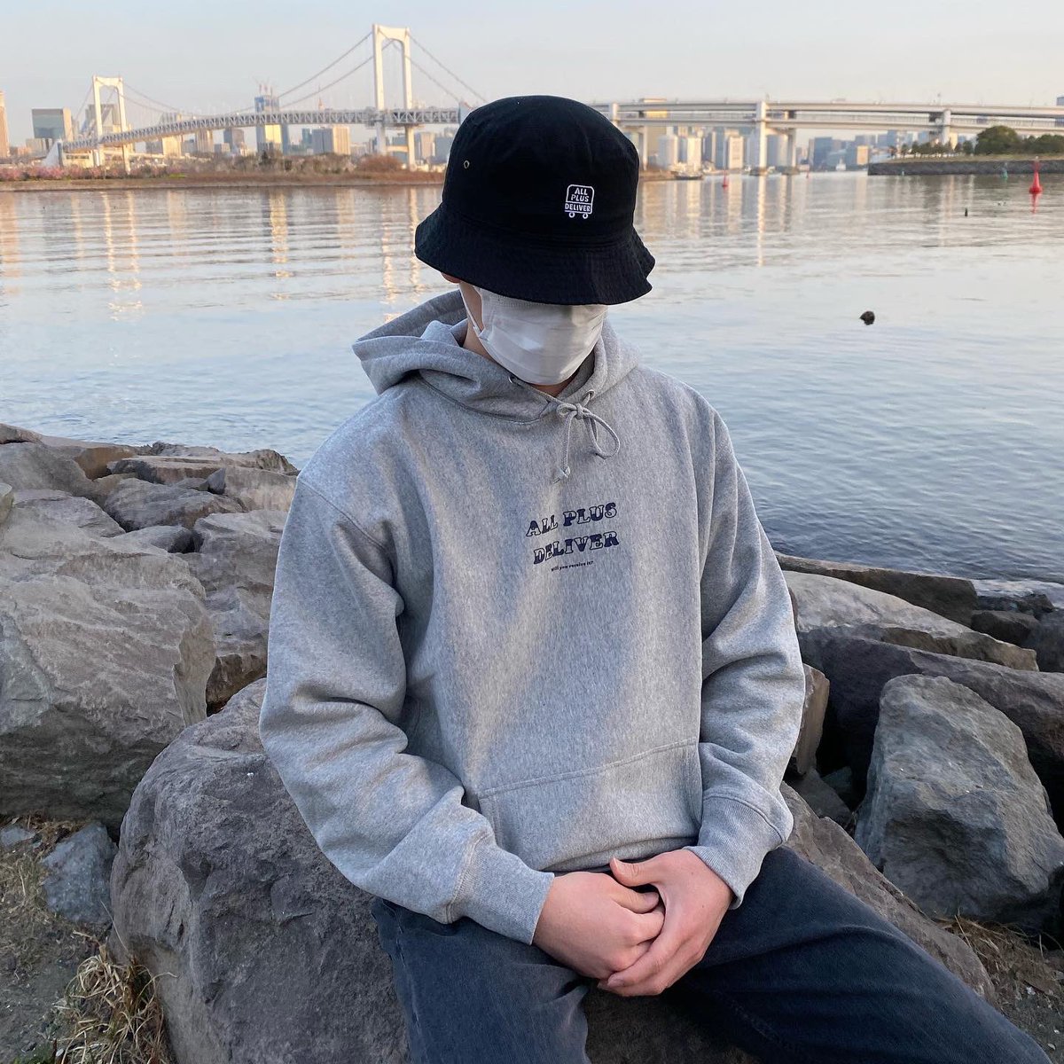 最新発見 ALL PLUS DELIVER 帽子 目黒蓮 ブラック 黒 asakusa.sub.jp