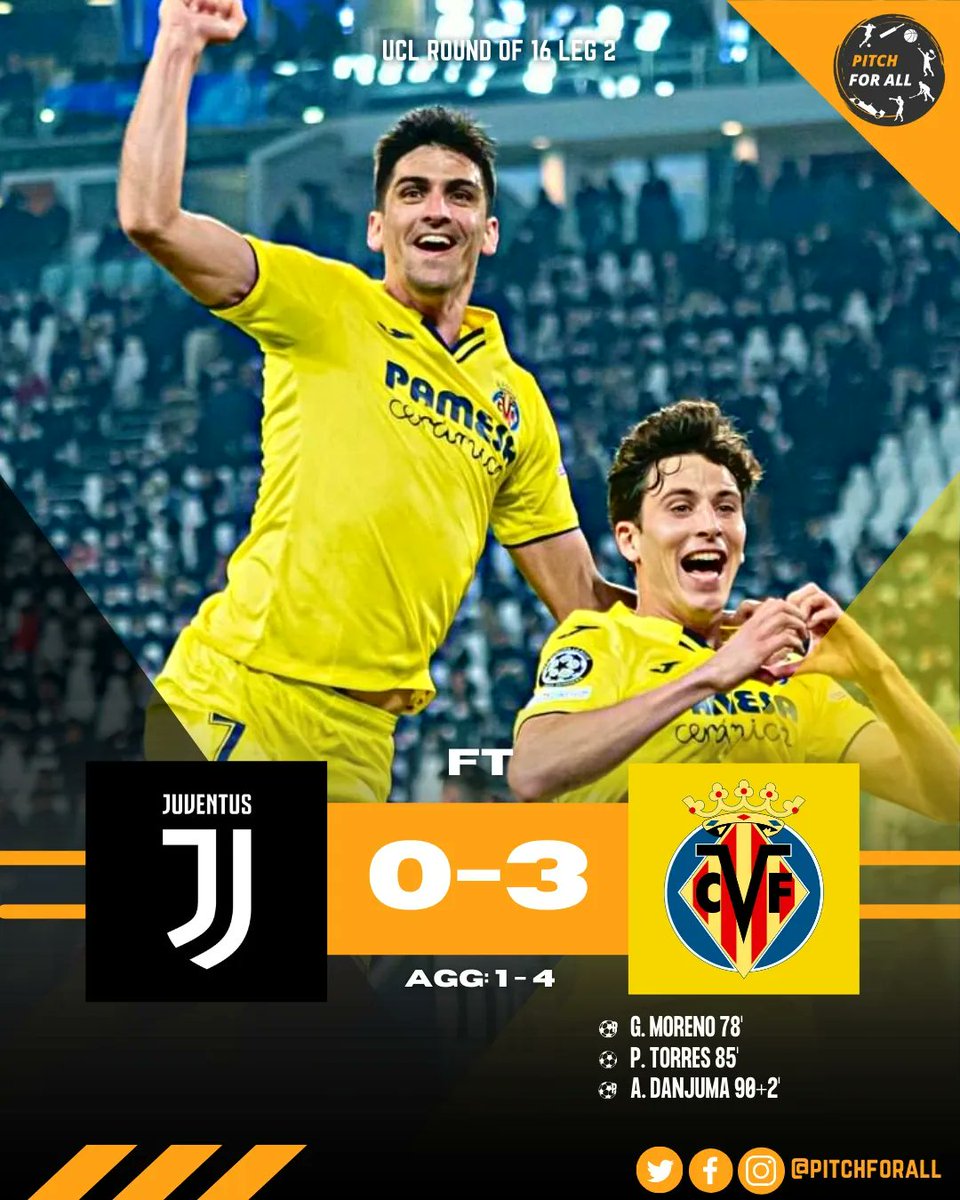 pitchforall's tweet photo. @VillarrealCF and @ChelseaFC go through to the quarter-finals of the @ChampionsLeague on aggregate, as @juventusfcen and @losclive 's campaign ended in defeat.
.
#championsleague #roundof16 #football #sports #pitchforall
#explorepage #news #champion #athlete #digitalmediagr https://t.co/N8f9YIPrcq