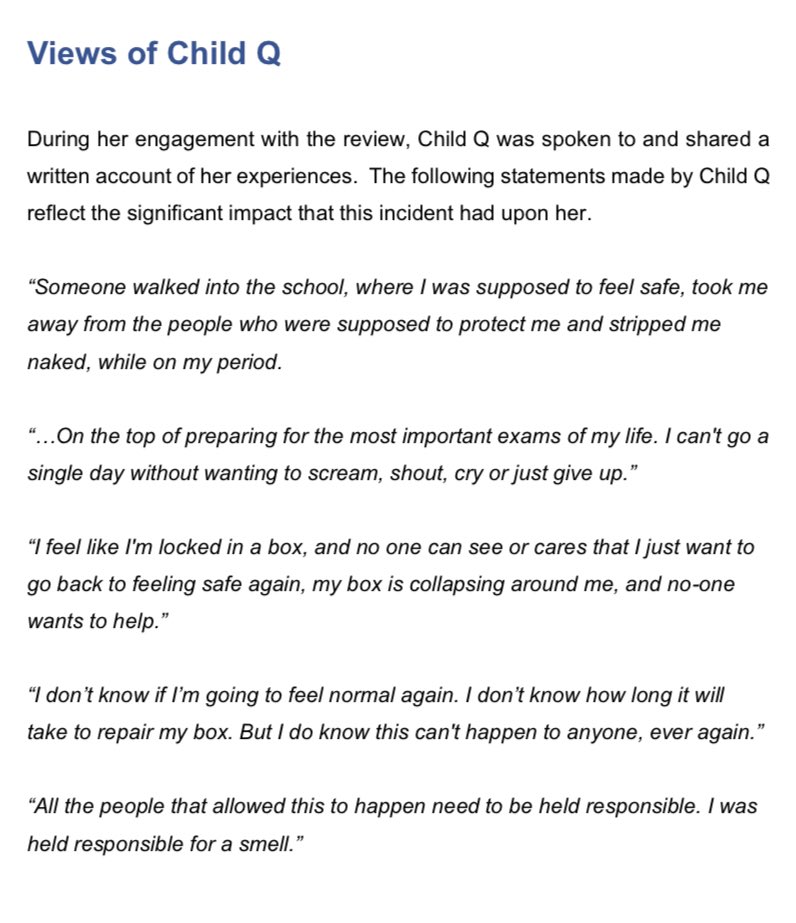 I see you, I hear you. #ChildQ