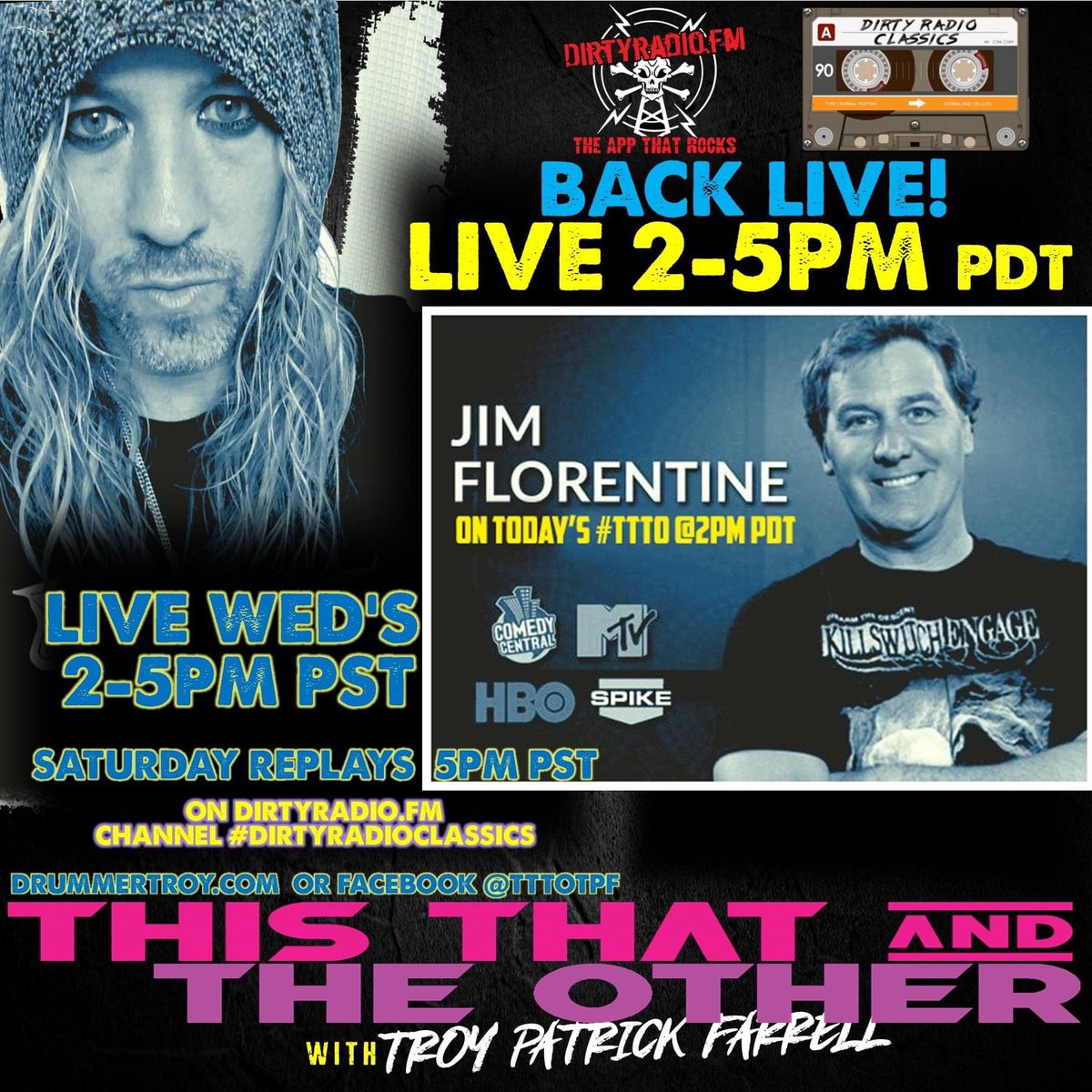 drummertpf's tweet photo. Nothing better than hearing #TerrorizingTelemarketers @realdonjamieson / @Mrjimflorentine is getting a lucky number 07 … in 2022. As heard today on #ThisThatTheOther on @Dirtyradiofm #DirtyRadioClassics https://t.co/NlGvgXbx7o
