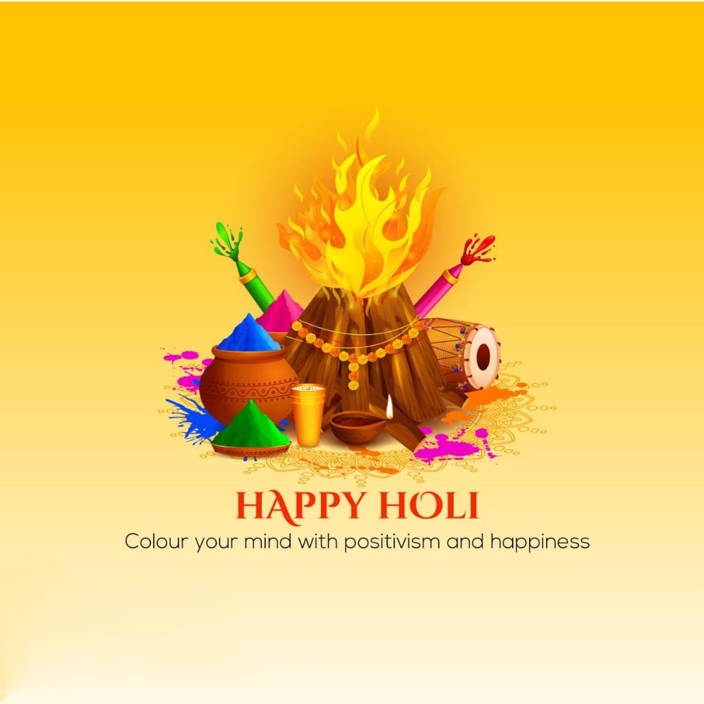 Happy holi 
#HappyHoli #HappyHoli2022 #HolikaDahan2022