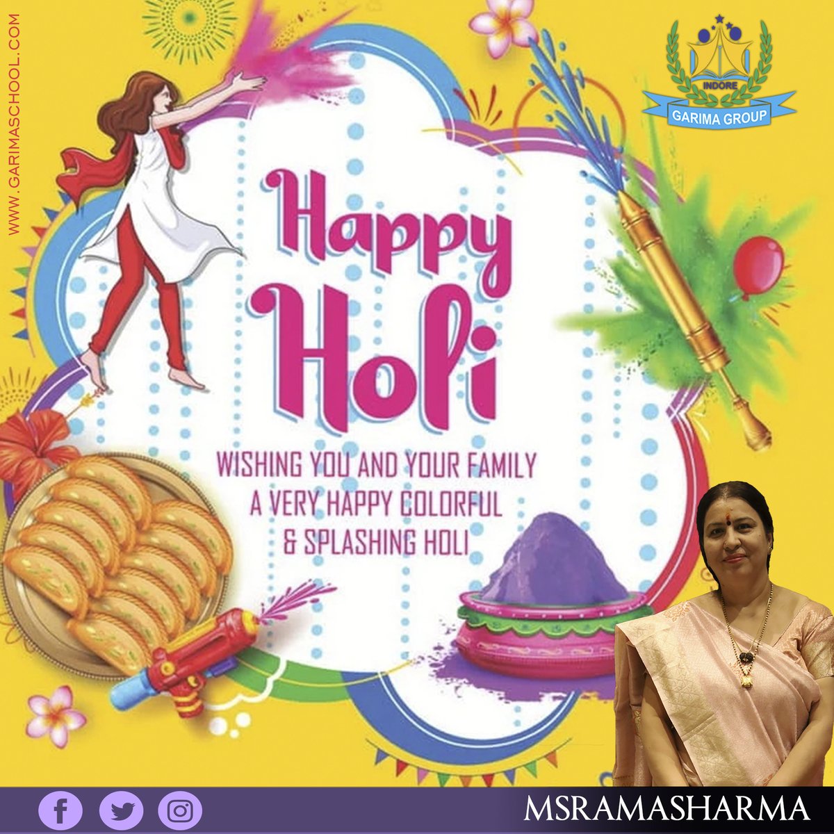 msramasharma's tweet photo. May you have the most blessed holi festival than you ever had. Wishing you &amp; your family a very special regards,… HAPPY HOLI !!
#GarimaGroup #holi #happyholi #india #holifestival #festival #love #instagood #instagram #colors #colours #festivalofcolors #indianfestival #holihai https://t.co/AOPftVOwog