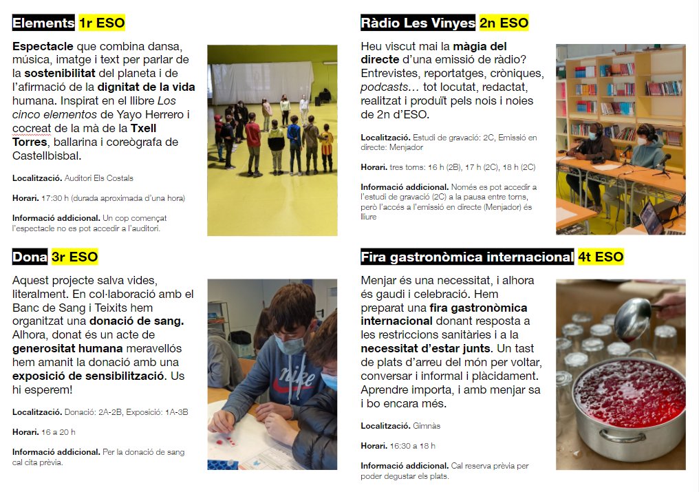 Aquí el programa de mà definitiu.