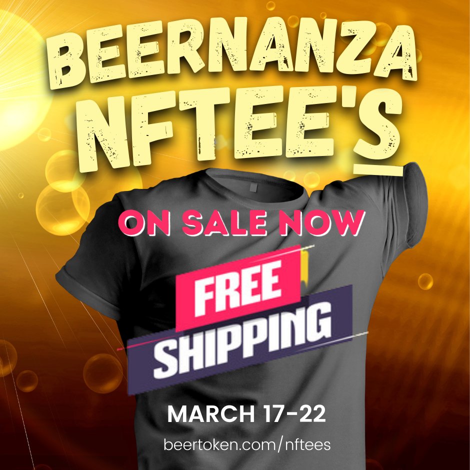 thebeertoken's tweet image. $BEER #NFTEE's Now #OnSale

Grab an Exclusive #BEER #TEE from your favorite #NFTArtists on the #XLM and #XRPL Blockchain

FREE Standard Shipping 😎🥳🤩🔥

All $$ go to the #creators and watch out for few surprises too 😱🤯

👇
beertoken.com/nftees

#Share #Like #Retweet #LFG💥