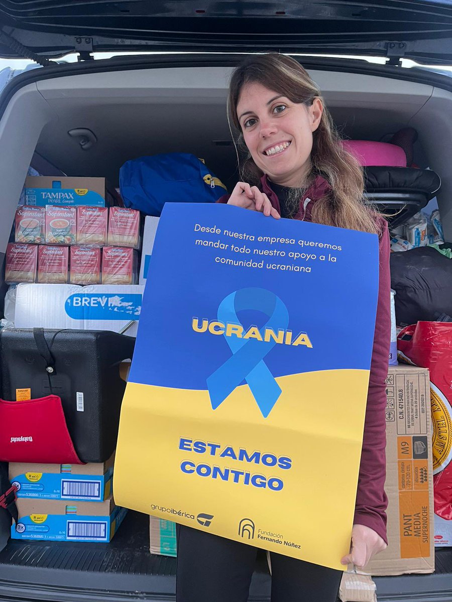 FFernandoNunez's tweet photo. Desde el #grupoiberica y @FFernandoNunez queremos mostrar nuestro apoyo a comunidad ucraniana. 🇪🇸🇺🇦. Emprendemos viaje hacia Polonia para llevar alimentos, productos de higiene, etc… https://t.co/Gwm2Xs023i