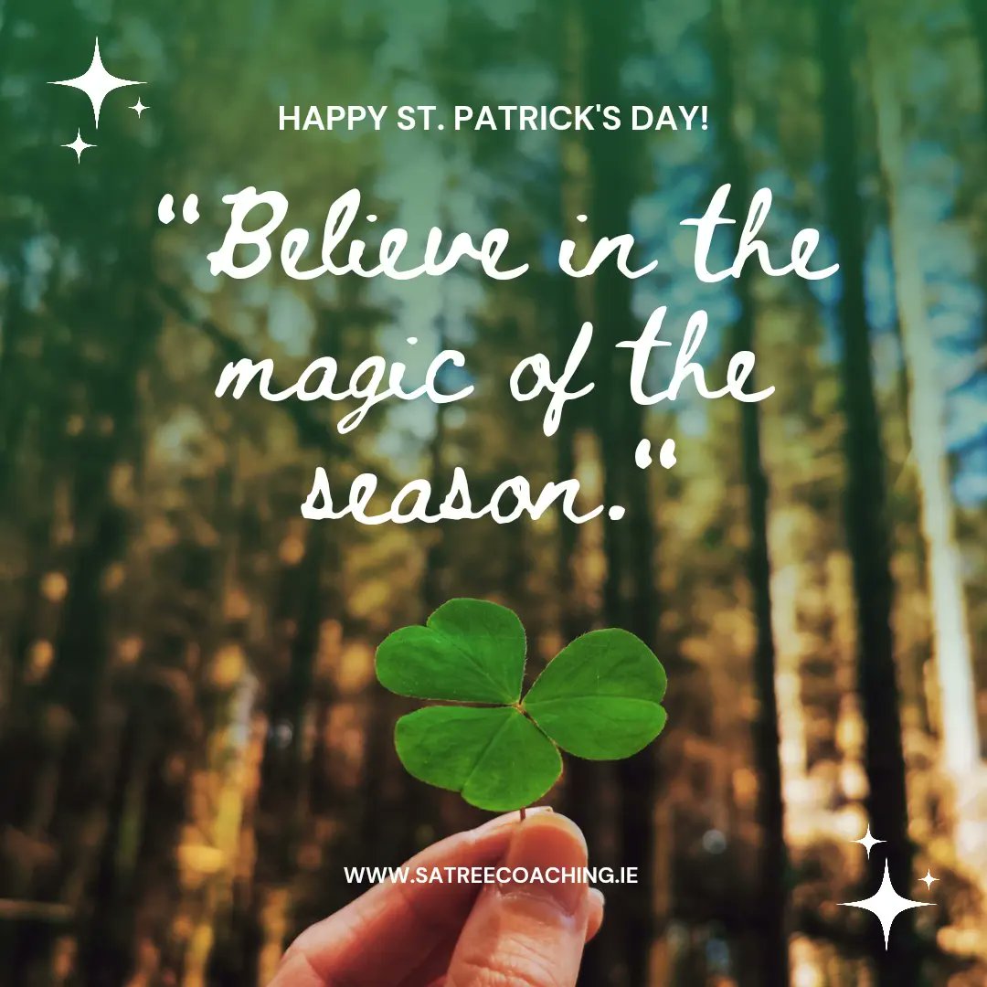 SatreeCoaching's tweet photo. May the magic of the season transfer to us all 🍀🇮🇪

#stpatricksday2022 #StPatricksDay #irishisanattitude #lifecoach #familytime #longweekend https://t.co/nIi1fS4G9x