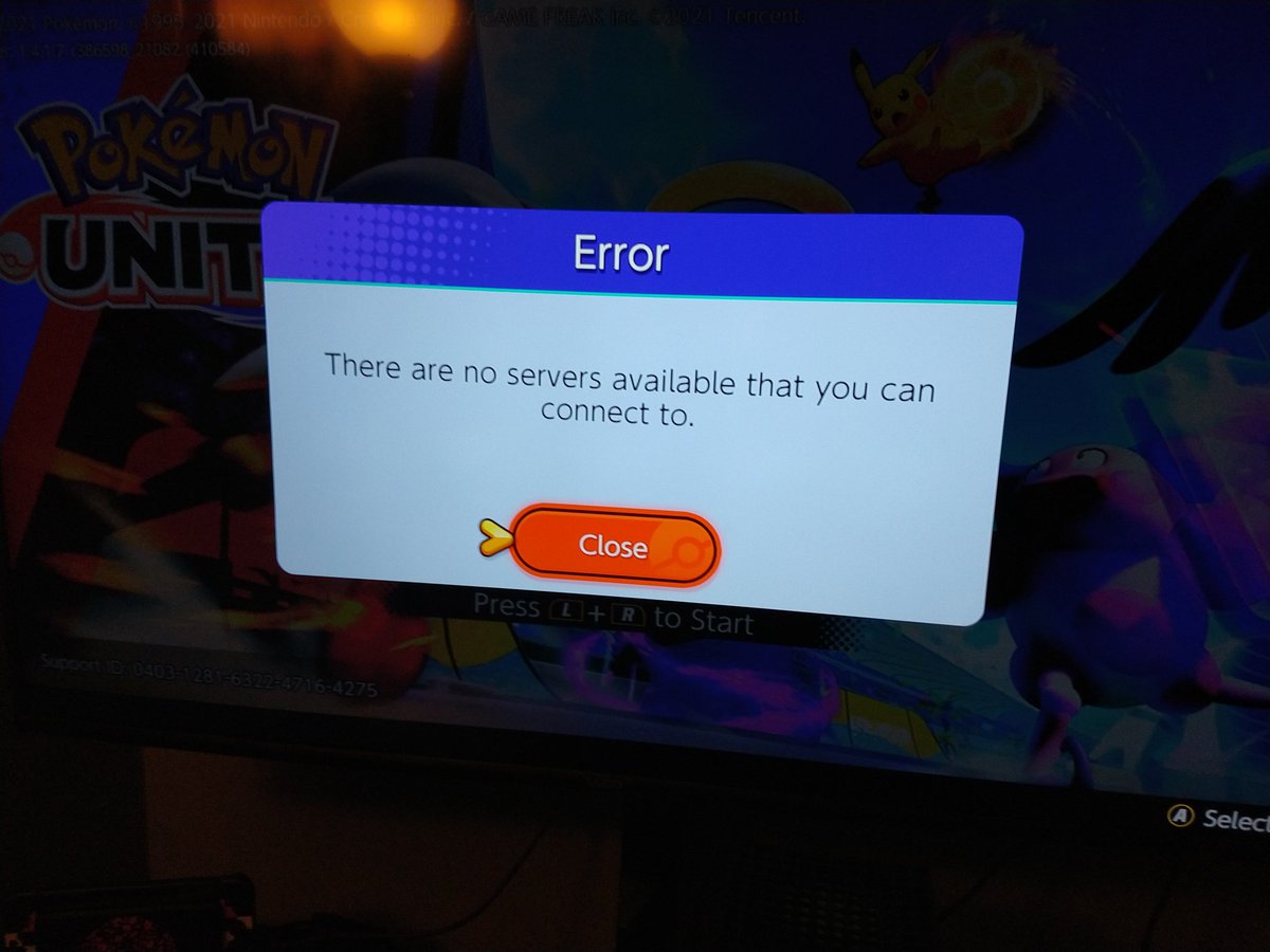 OmegaBloodRose's tweet photo. @PokemonUnite Ingot a new error trying to fix other bugs(no models loading soft lock), what do I win? https://t.co/1ffu3Gvivc