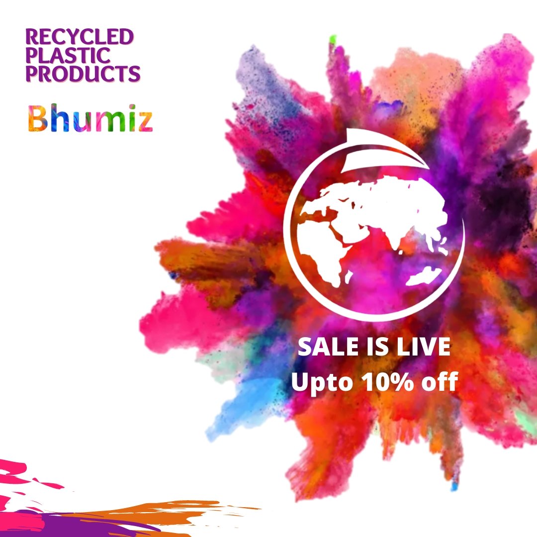HelloBhumiz's tweet photo. Bhumiz sustainable sale is here!
This holi, gift your loved ones some especially curated recycled plastic products.
#BeBhumiz #GreenShopping #GuiltlessPlastic
#SustainableLifestyle
#ecofriendlygifts https://t.co/nSp0WLha71