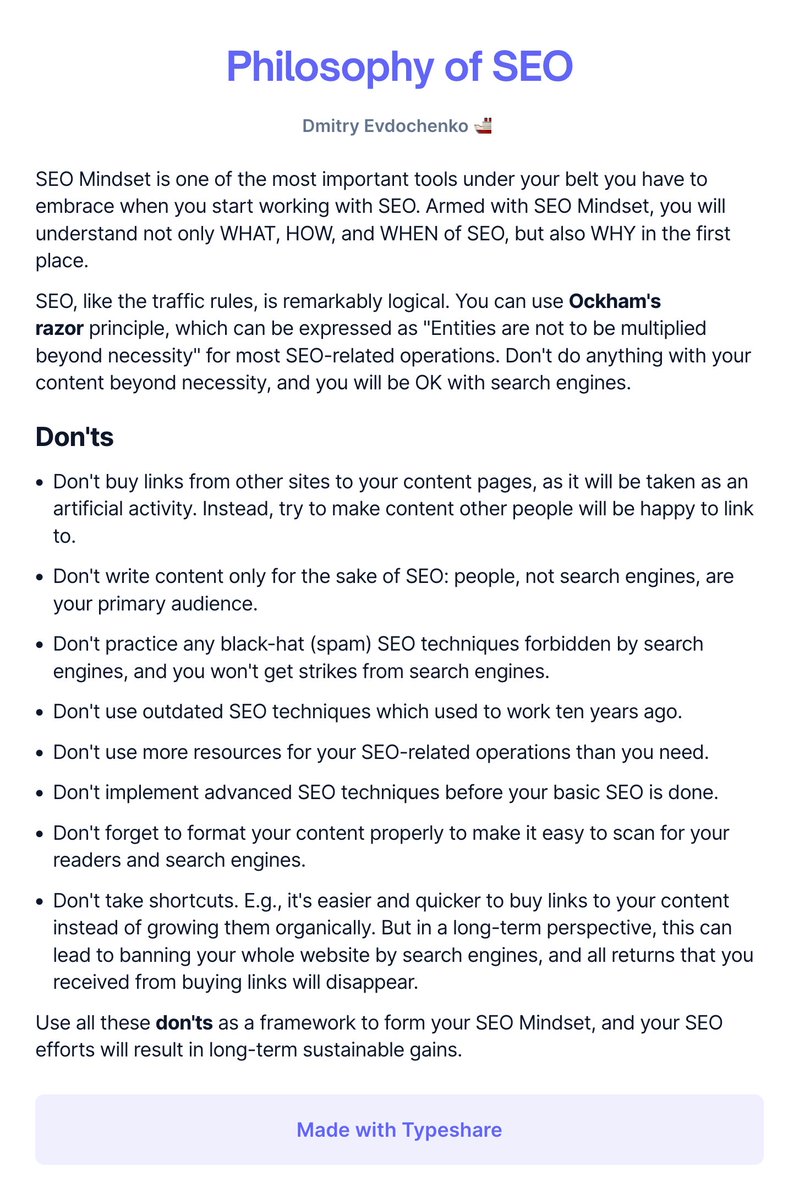 evdochenko_d's tweet photo. Some more tips on forming your SEO Midset. https://t.co/tiBYJ5WvU7