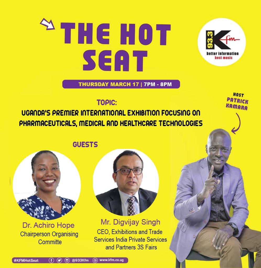Today on the hot seat . Learn all about  the pharma  exhibition.  Come and see the latest  technological advances  in hospital  information  systems,  herbal remedies,  novel drug delivery systems  etc.