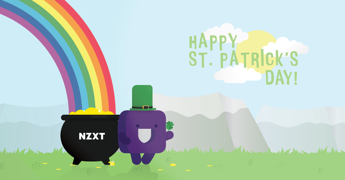 NZXT's tweet photo. Happy #StPatricksDay from NZXT!
Like this post if you're feeling lucky and reply with a ☘️ for a chance to win an NZXT goodie box! https://t.co/T0A0cuCwOH