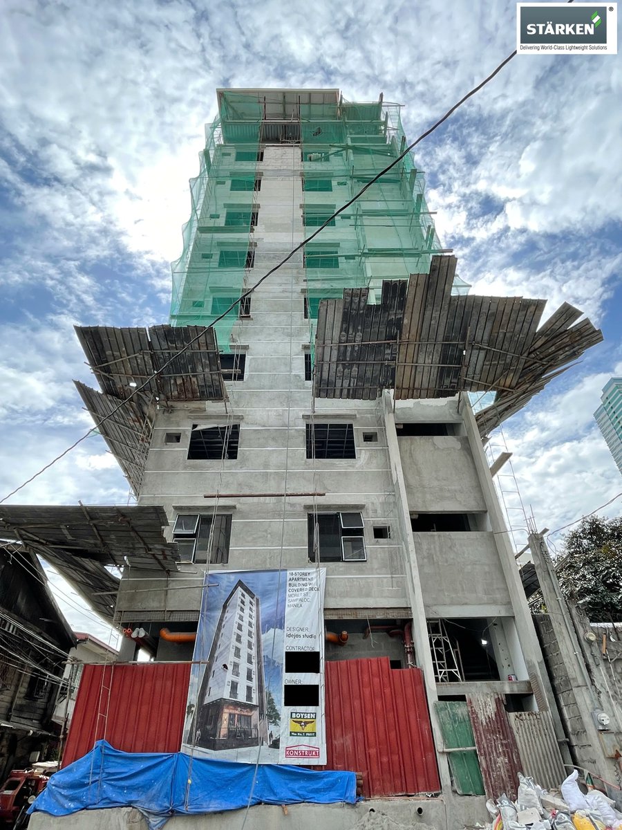 starken_ph's tweet photo. The interiors of this ongoing 10-storey apartment! Ever wondered what an elevator shaft made of STÄRKEN AAC looks like? Take an inside look!

#aacblocks #philippines #residential #construction https://t.co/hTZ0xlcbNN